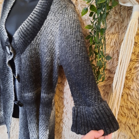 Belamie Mohair Blend Chunky Large Button Cardigan, M/L - Picture 4 of 6